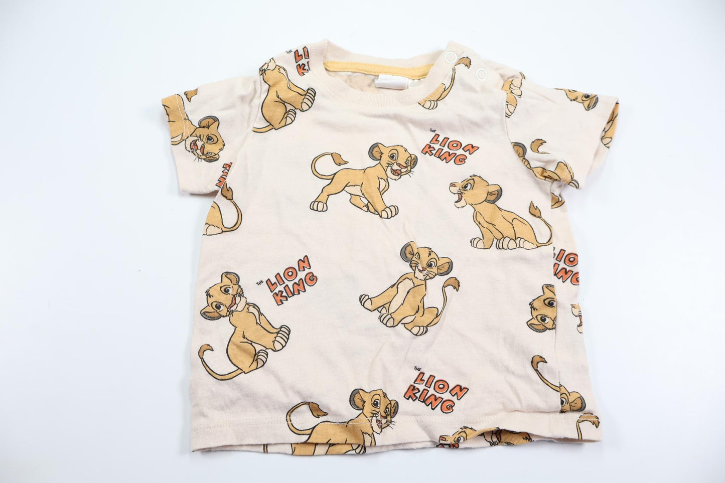 T-shirt with Simba from The Lion King from H&M - Size 68 - Off-white