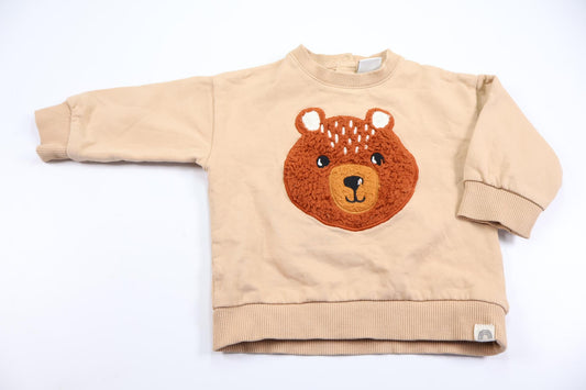 Teddy bear sweatshirt from Lindex - Size 68 - Beige