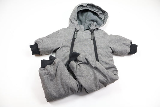 Fleece-lined all-in-one from Baby Outwear - Size 74 - Grey