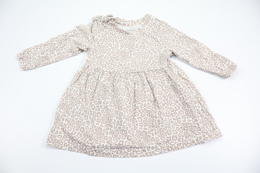 Leopard print dress from Name It - Size 68 - Beige