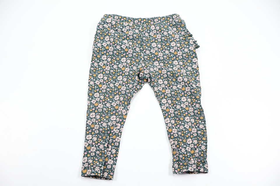Floral trousers with frill from Name It - Size 68/74 - Green