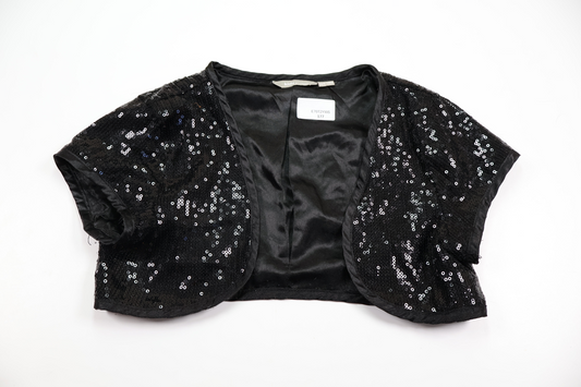 Sequin bolero from Lindex - Size 122/128 - Black