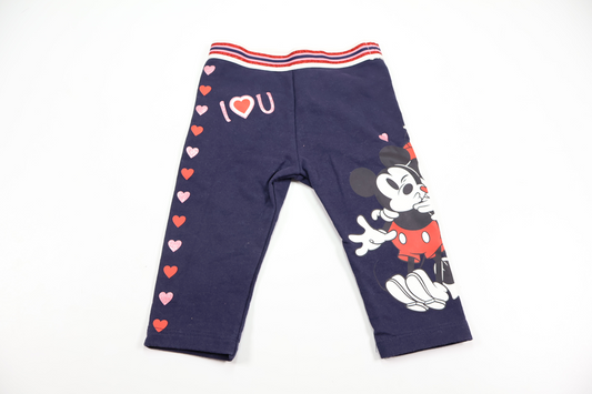 Trousers with Minnie and Mickey Mouse from Disney Baby - Size 62/68 - Navy blue