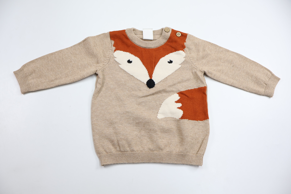 Stickad tröja från H&M - Storlek 68 - Beige