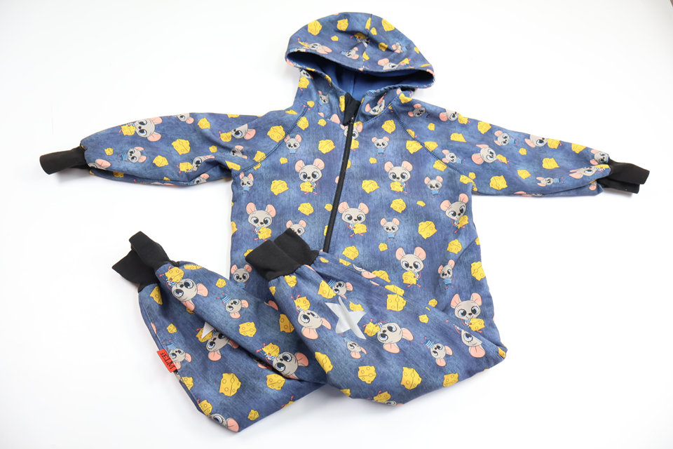 Softshell overall from iELM - Size 98 - Blue