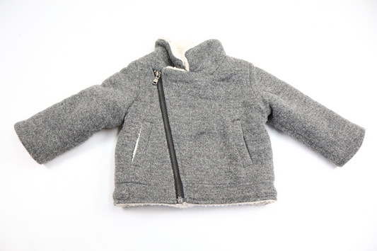 H&M Wool Blend Jacket - Size 74 - Grey