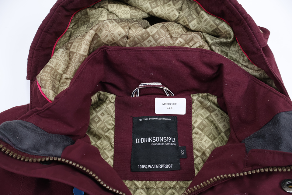 Jacket from Didriksons - Size 100 - Wine red