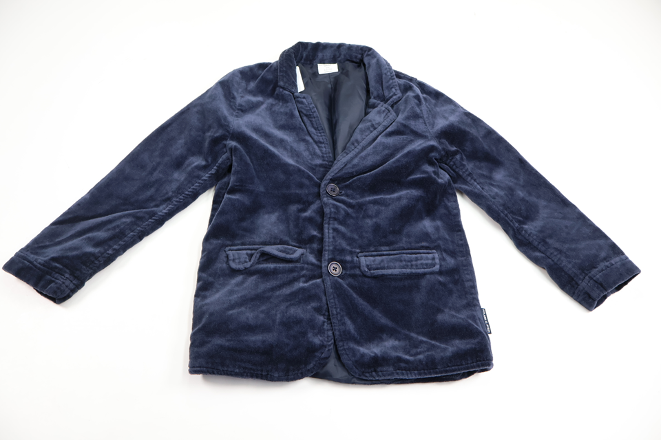 Velour blazer from Polarn o. Pyret - Size 116 - Navy blue