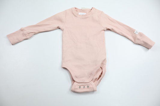 Ribbad body från Kappahl - Storlek 74 - Rosa