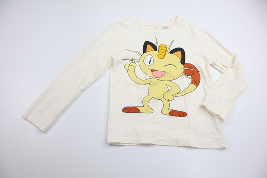 Tröja med Pokémon från H&M - Storlek 122/128 - Vit