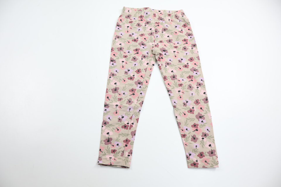 Blommiga byxor från Amy & Lucy - Storlek 98/104 - Beige