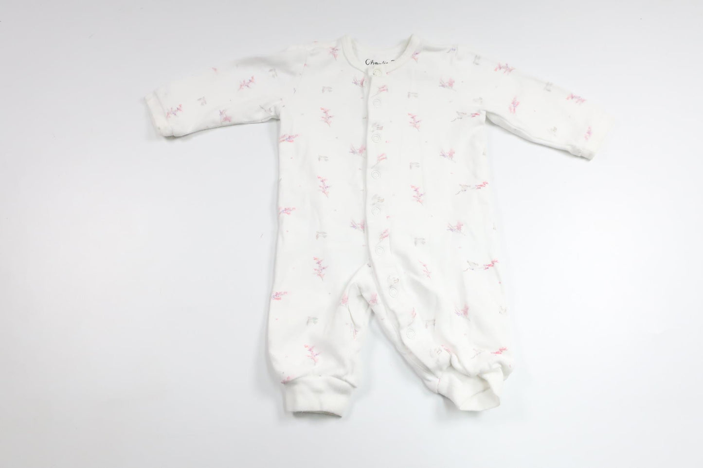 Pyjama von Charlie Tells – Größe 62/68 – Weiß