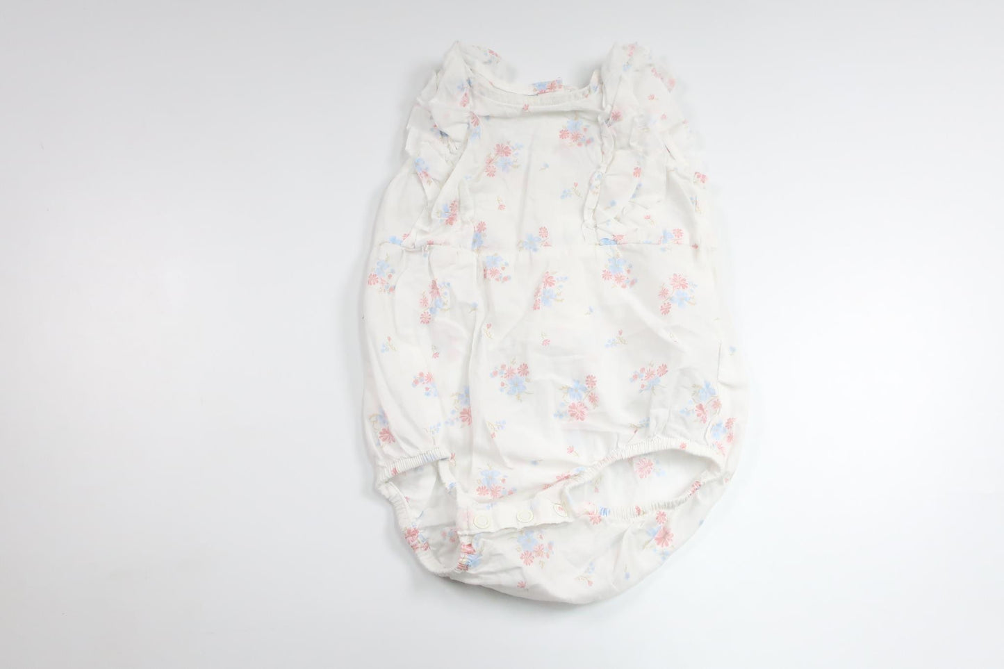 Geblümter Body von H&MM - Größe 68 - Weiß