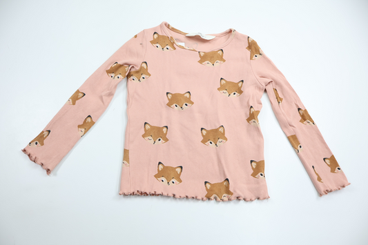 Ribbad tröja från H&M - Storlek 98/104 - Rosa