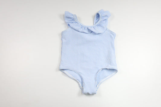 Gestreifter Badeanzug von H&MM - Größe 74/80 - Blau