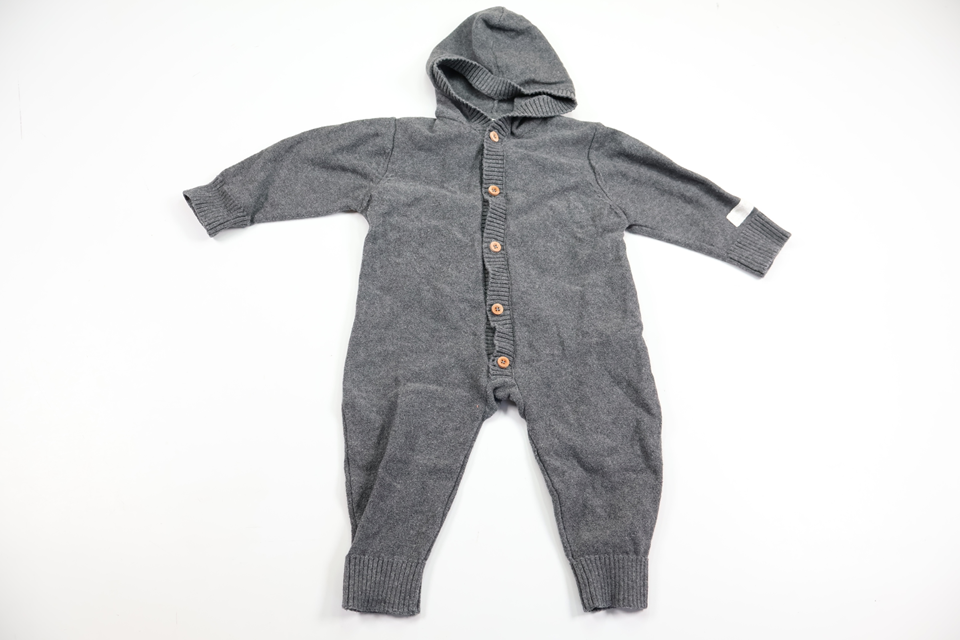 Knitted all-in-one from Tiny One - Size 62 - Grey
