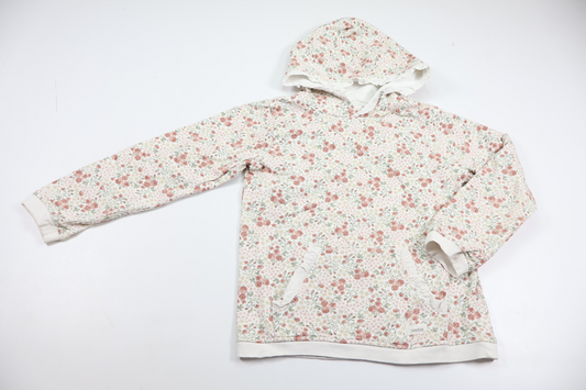 Floral hoodie from Newbie - Size 122 - White