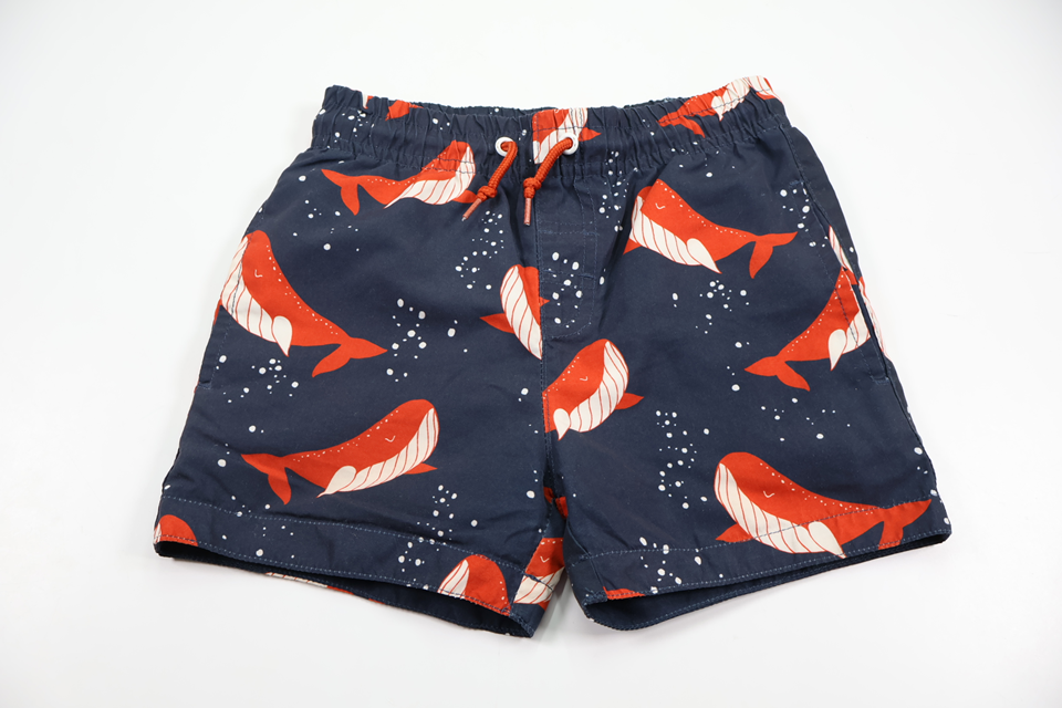 Minimarket Whale Swim Shorts - Size 98/104 - Navy Blue