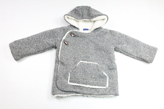 Teddygefütterte Jacke von Lupilu – Größe 86/92 – Grau