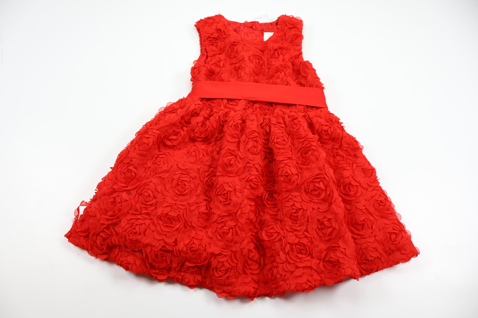 Floral dress from Lindex - Size 92 - Red