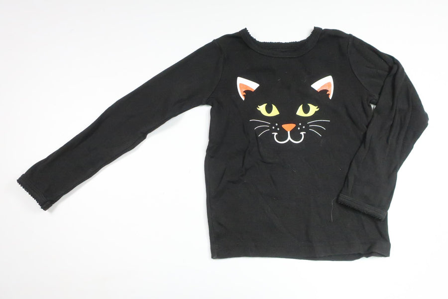 Pyjama-Pullover mit Katzenmotiv von Carter's – Größe 104/110 – Schwarz