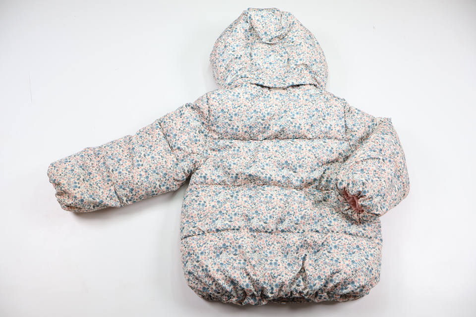 Padded floral jacket from H&M - Size 80 - Blue