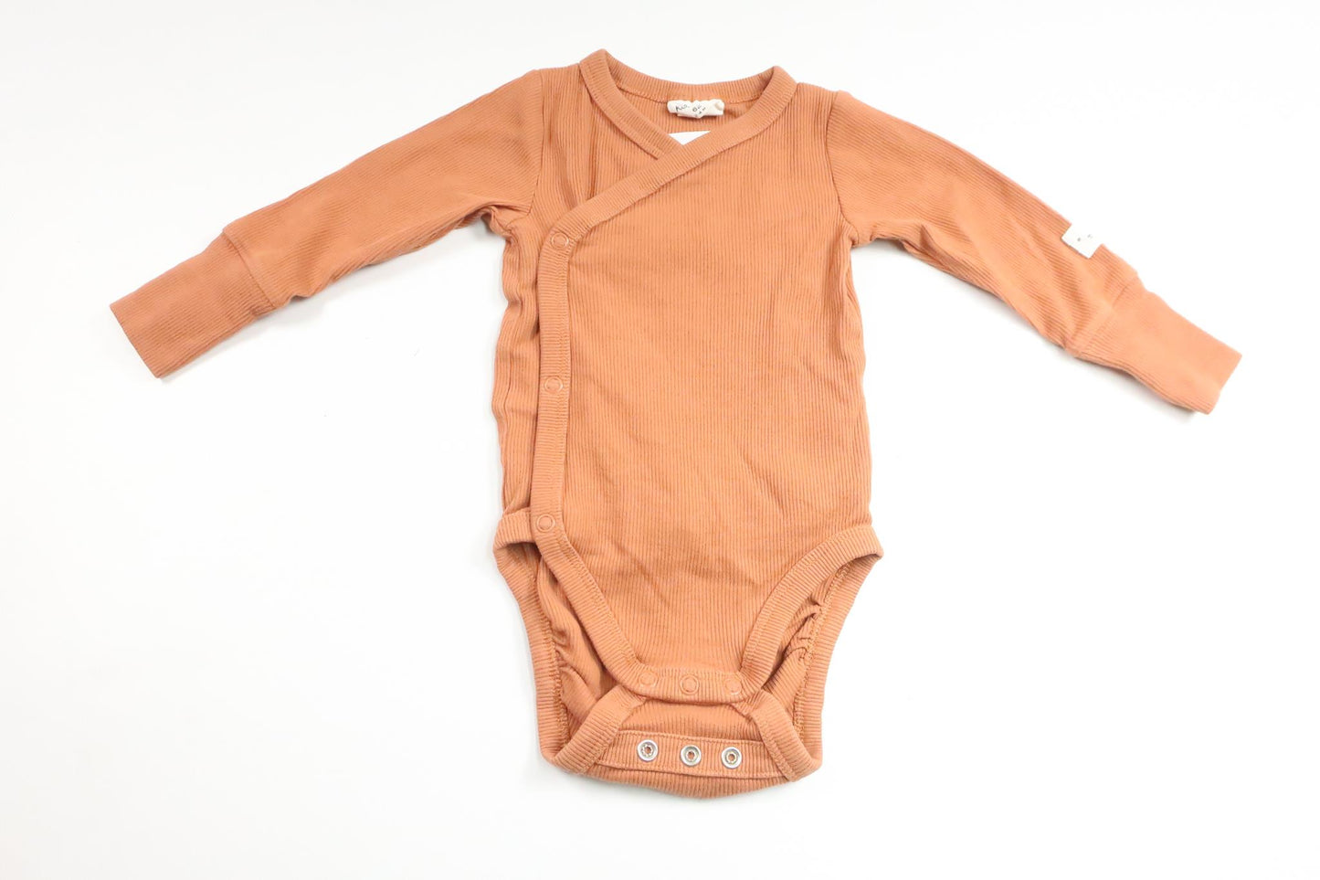 Ribbed wrap bodysuit from Kappahl - Size 62 - Brown