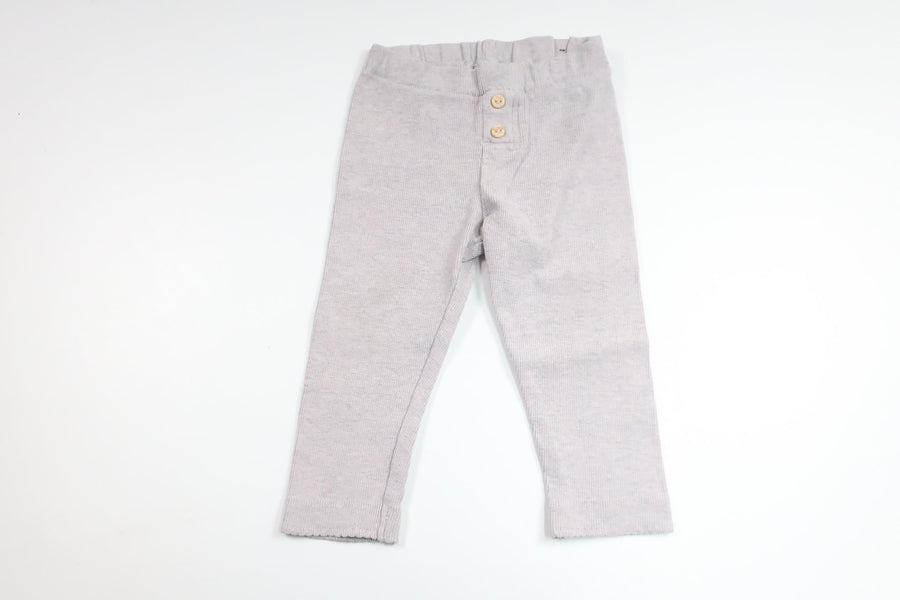 Ribbed trousers from H&M - Size 74/80 - Grey