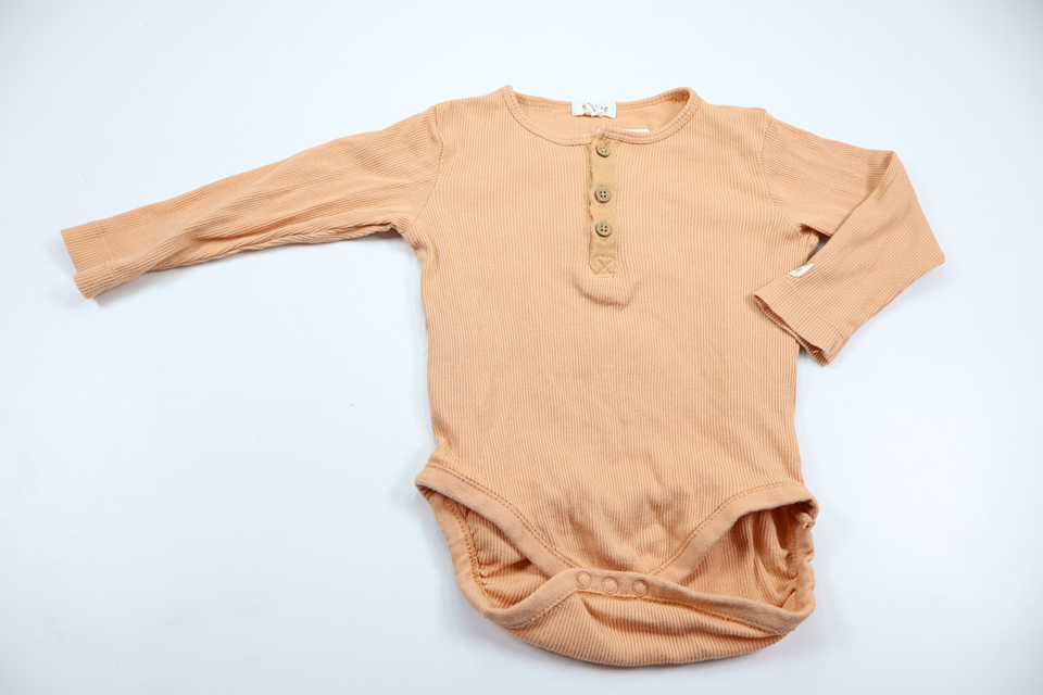 Ribbed bodysuit from Newbie - Size 80 - Beige