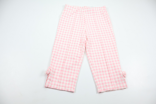 Short checked trousers from H&M - Size 122 - Pink