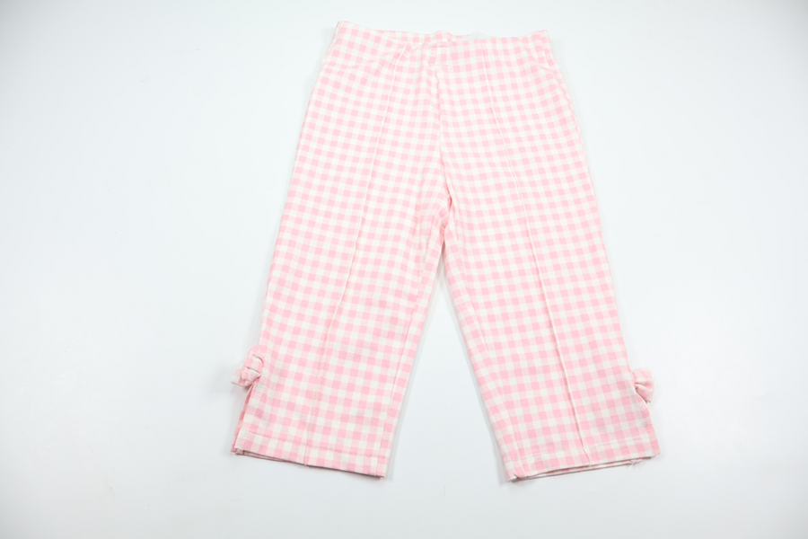 Short checked trousers from H&M - Size 122 - Pink