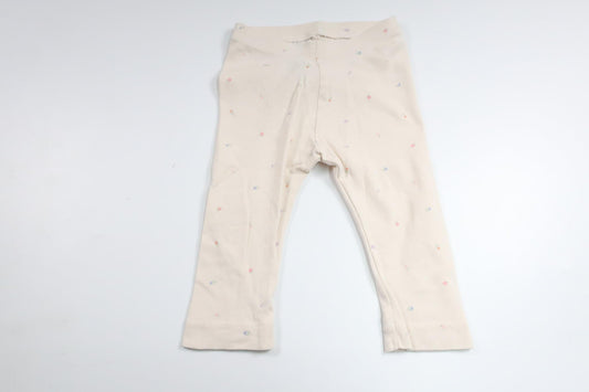Trousers with flowers from H&M - Size 68/74 - Off-white