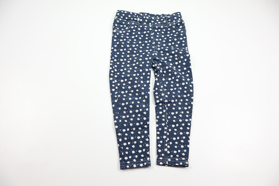 Floral trousers from Baby Skill - Size 86 - Navy blue