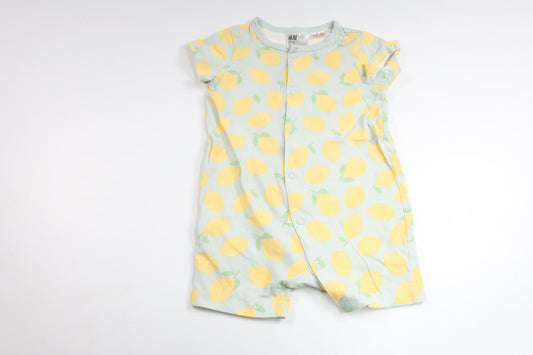 Pajamas with fruits from H&M - Size 74 - Blue
