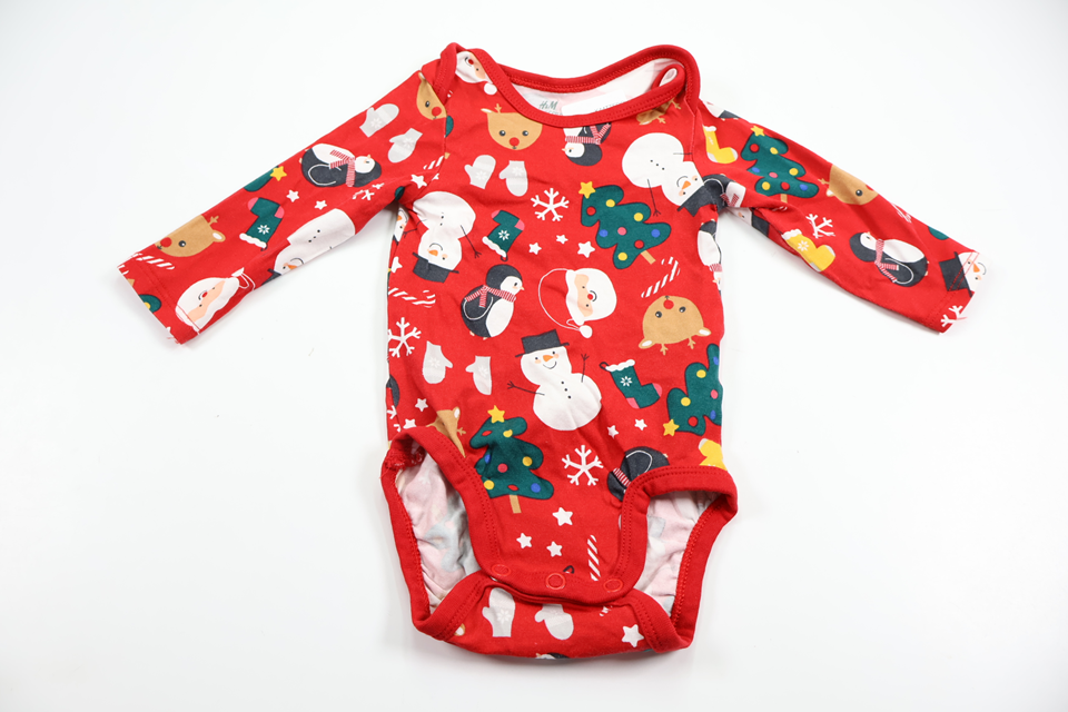 Bodysuit with Christmas motif from H&M - Size 56 - Red