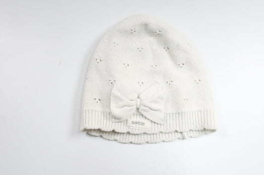 Strickmütze von Newbie – Größe 48/50 – Weiß