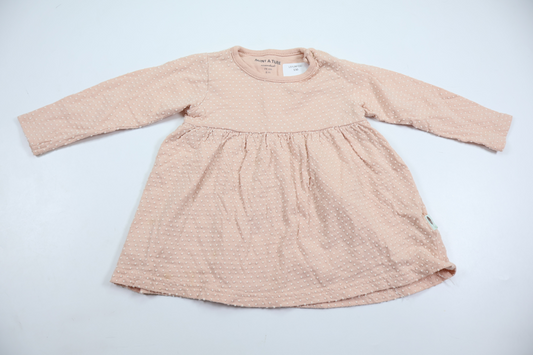 Polka dot dress from Mini A Ture - Size 74 - Pink