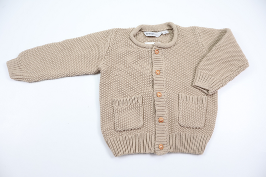 Knitted cardigan from My Wear Baby - Size 80 - Beige