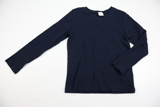 Ribbed sweater from Lindex - Size 116 - Navy blue