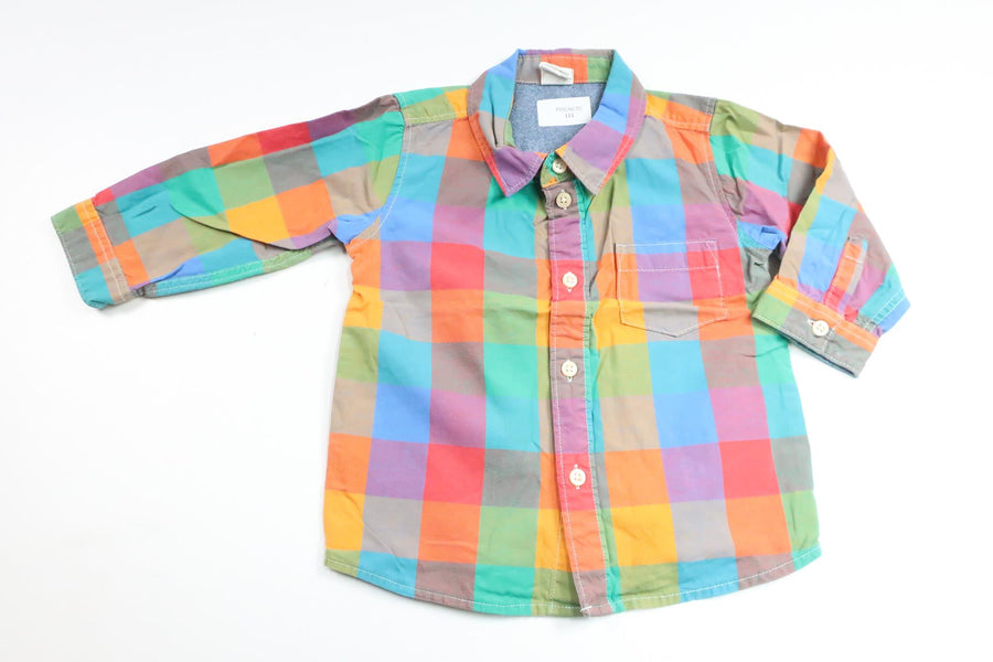 Checked shirt from H&M - Size 74 - Multi