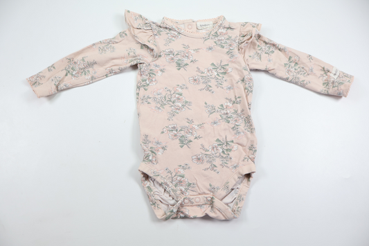Floral bodysuit from Newbie - Size 68 - Pink