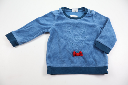 Fleece sweatshirt from Polarn O. Pyret - Size 74 - Blue