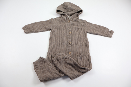 Knitted all-in-one from Newbie - Size 74 - Beige