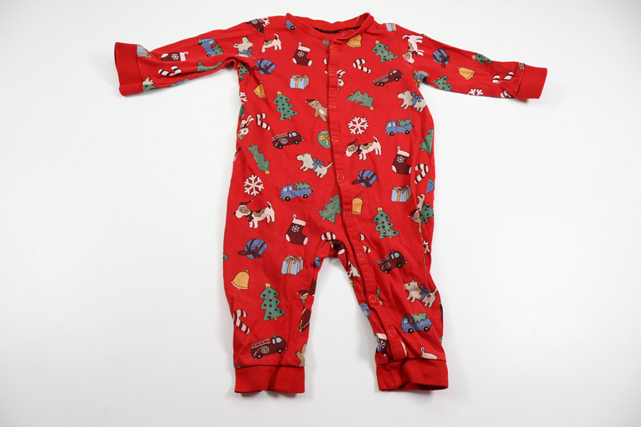 Pajamas with Christmas print from H&M - Size 68/74 - Red