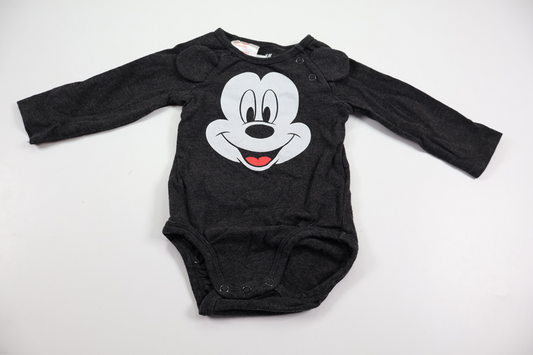 Mickey Mouse Bodysuit from H&M - Size 62 - Grey