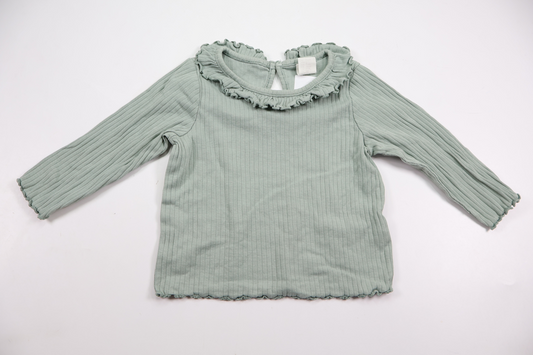 Ribbed sweater from H&M - Size 74 - Green