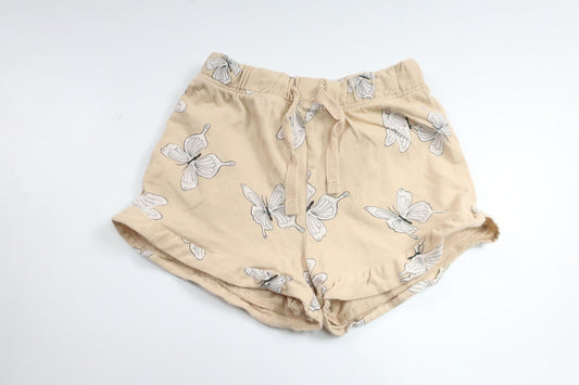 Shorts with butterflies from H&M - Size 80 - Beige