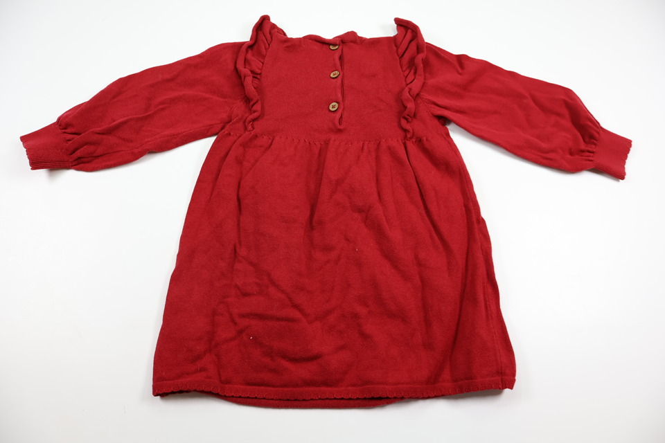 Knitted dress from Newbie - Size 98 - Red