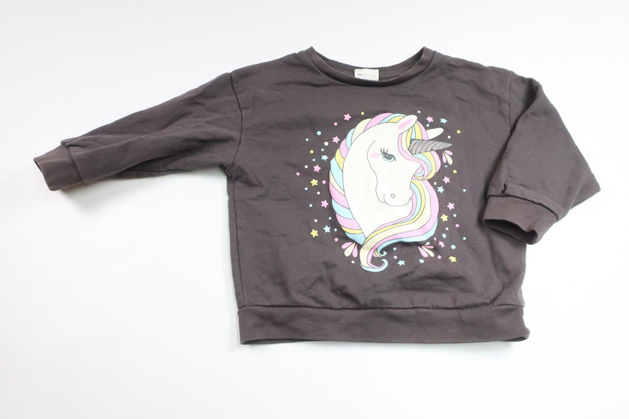 Sweatshirt with unicorn from Uniq Studio - Size 92 - Grey