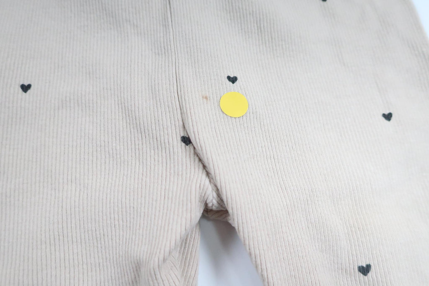 Ribbed trousers from H&M - Size 74 - Beige